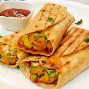 Aloo Tikki Wrap
